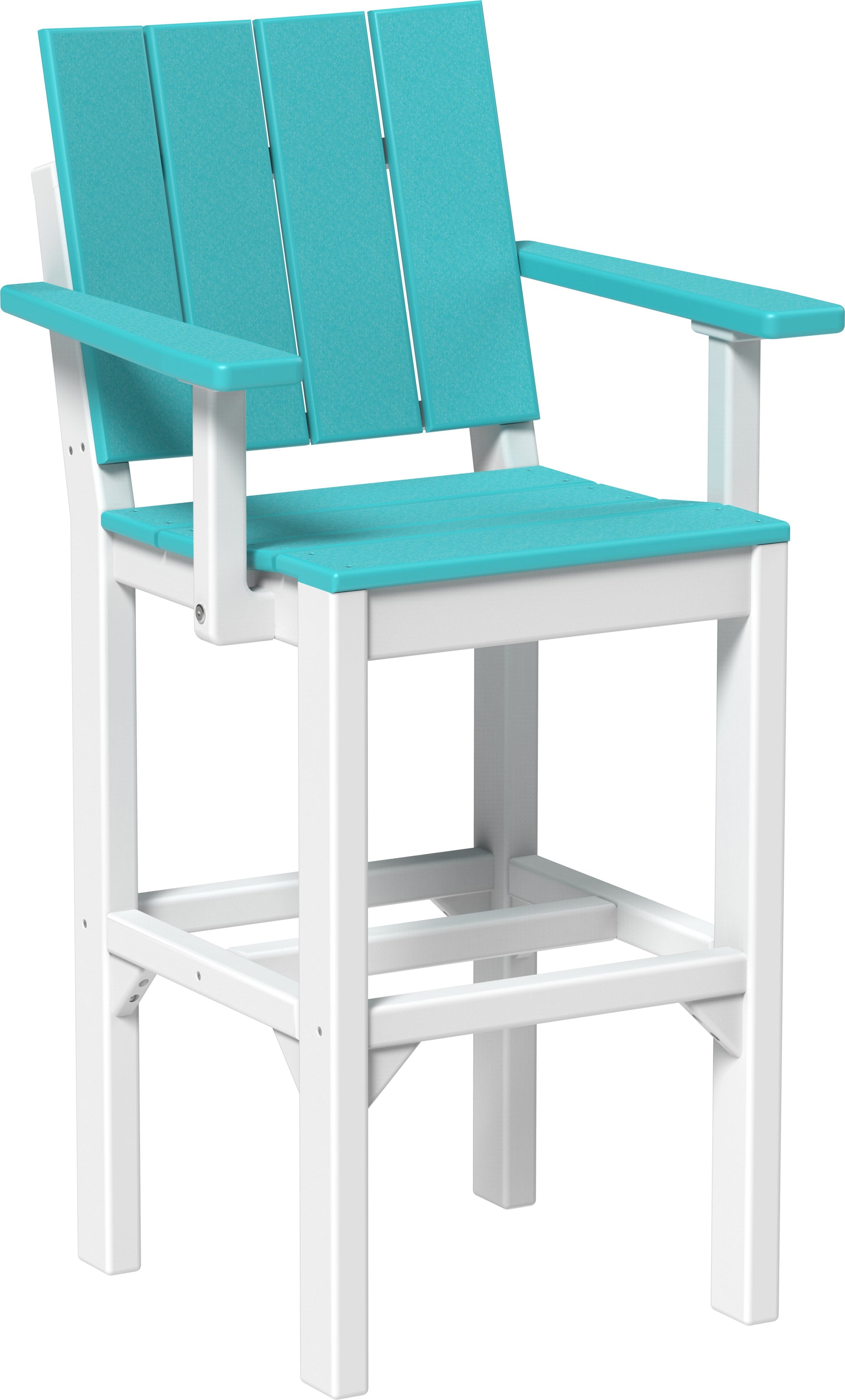 Urban Arm Chair Aruba Blue & White / Bar Height