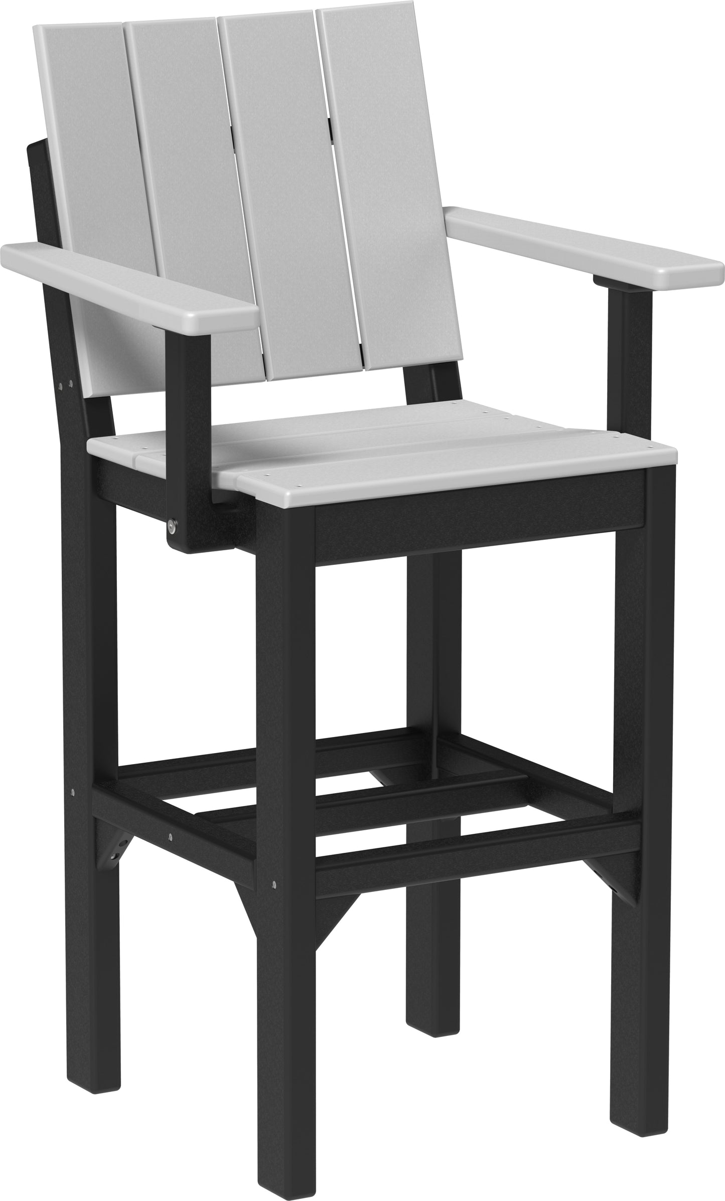 Urban Arm Chair Dove Gray & Black / Bar Height