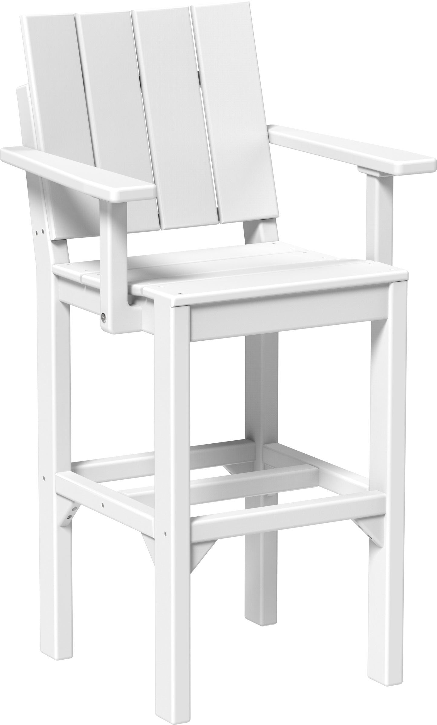 Urban Arm Chair White / Bar Height
