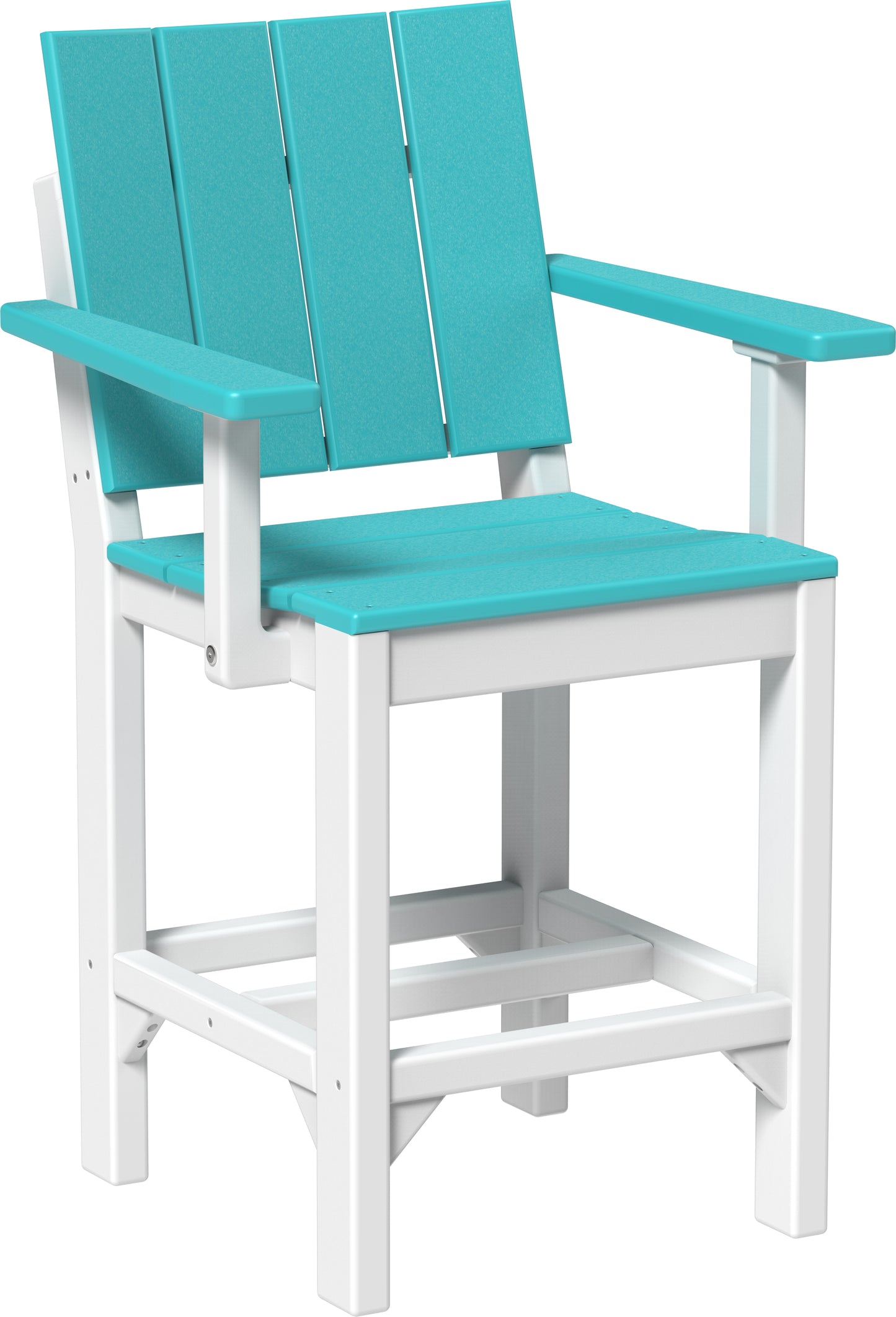 Urban Arm Chair Aruba Blue & White / Counter Height