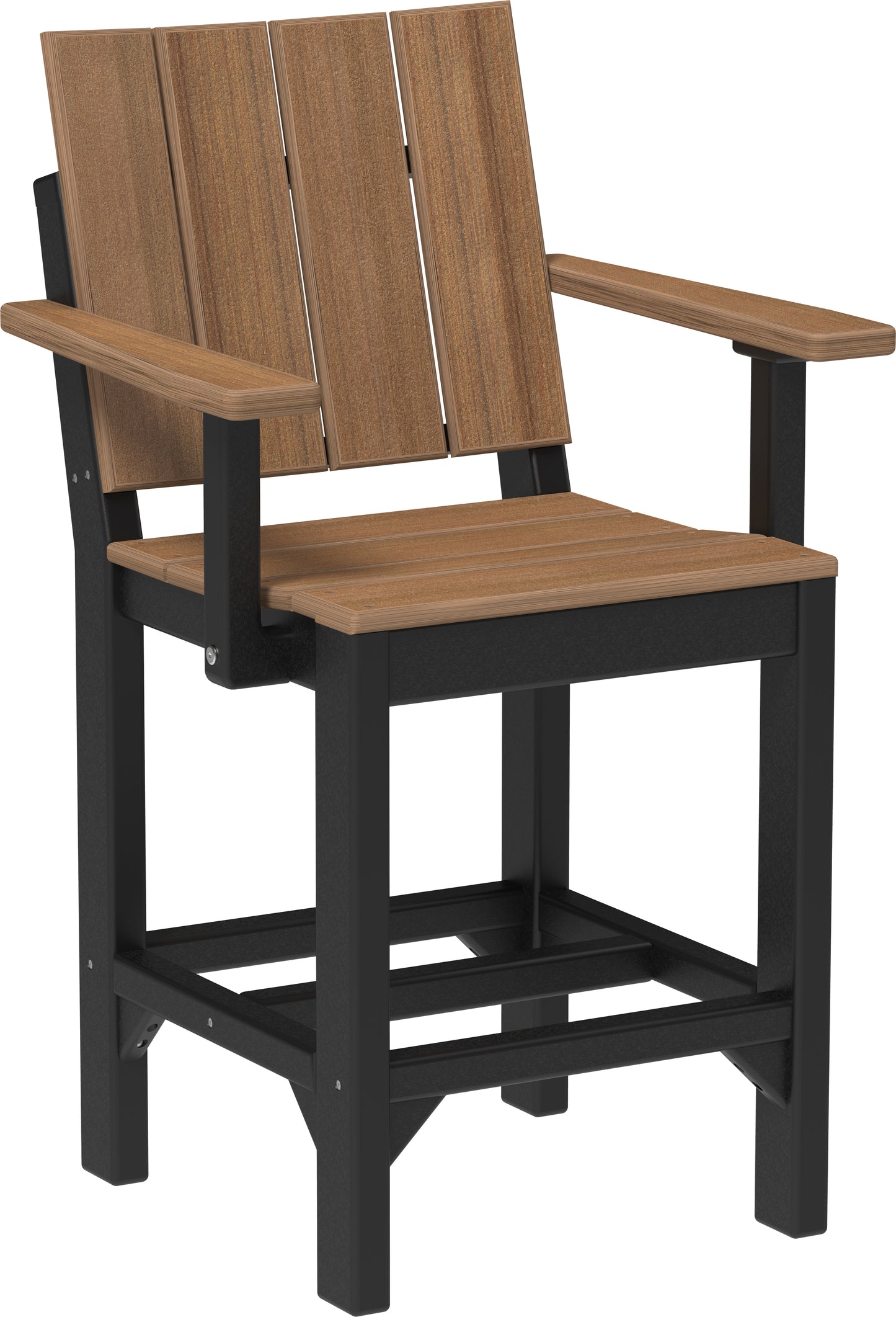 Urban Arm Chair Antique Mahogany & Black / Counter Height