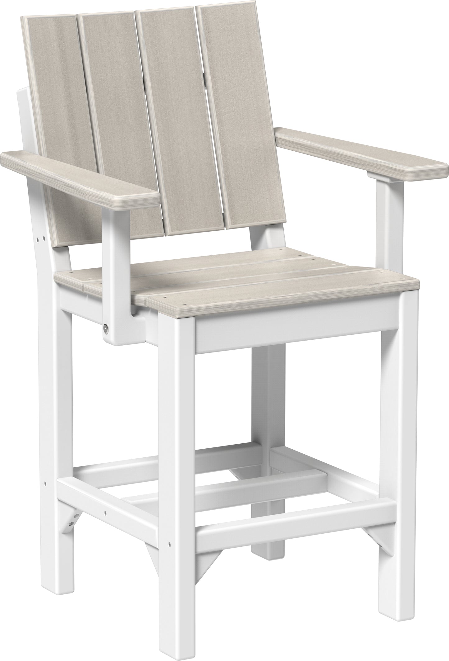 Urban Arm Chair Birch & White / Counter Height