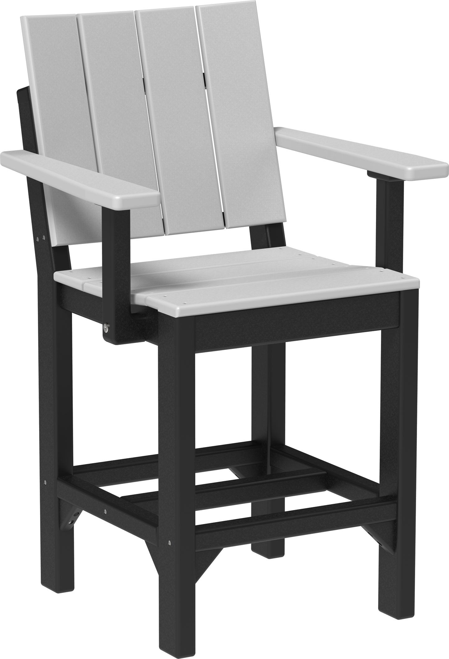 Urban Arm Chair Dove Gray & Black / Counter Height