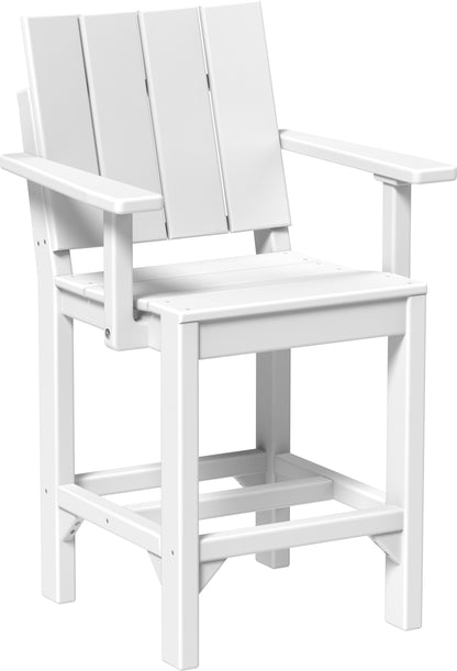 Urban Arm Chair White / Counter Height