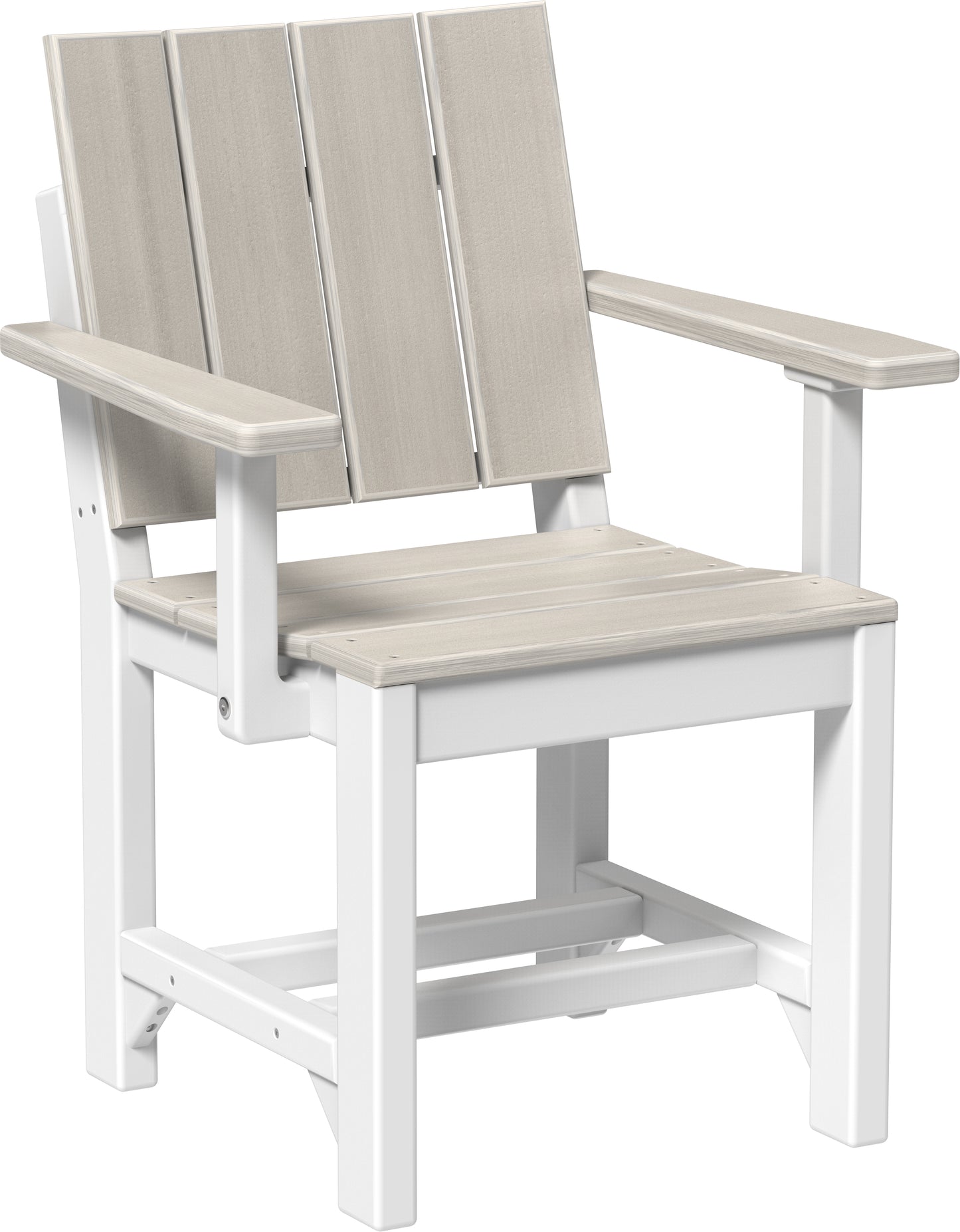 Urban Arm Chair Birch & White / Dining Height