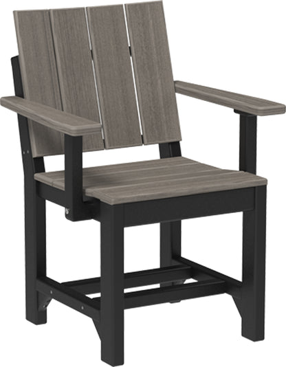 Urban Arm Chair Coastal Gray & Black / Dining Height