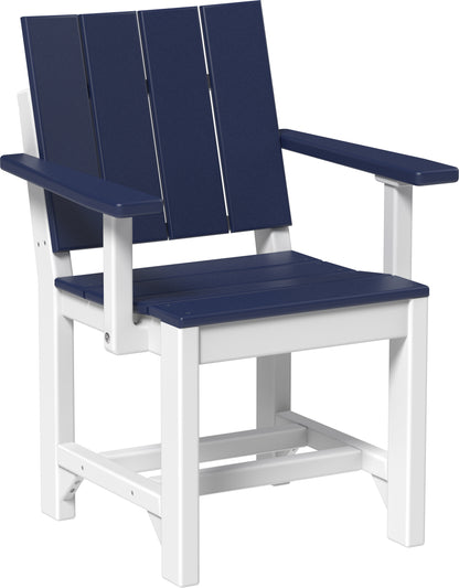 Urban Arm Chair Patriot Blue & White / Dining Height