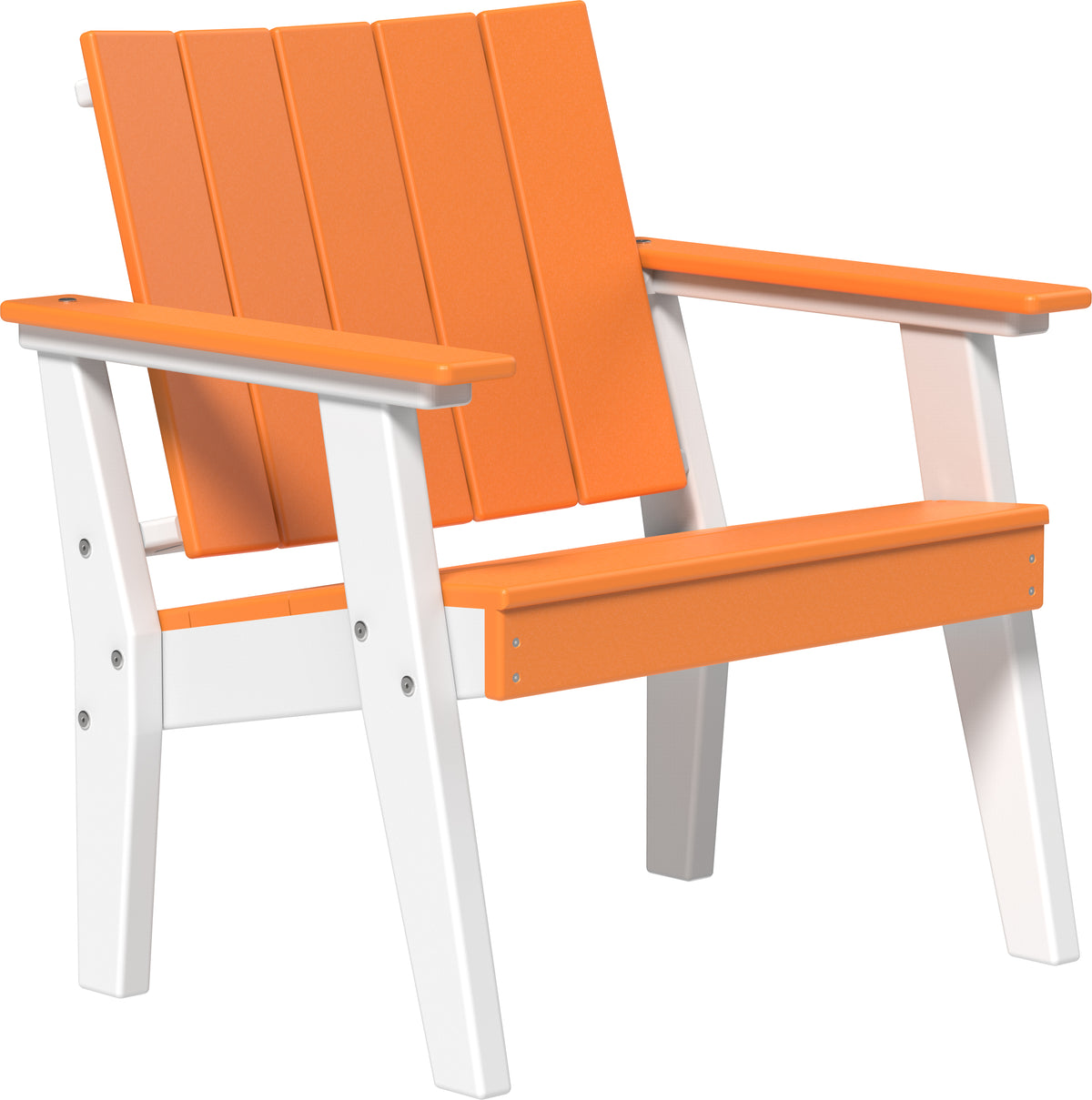 Urban Chat Chair Tangerine & White