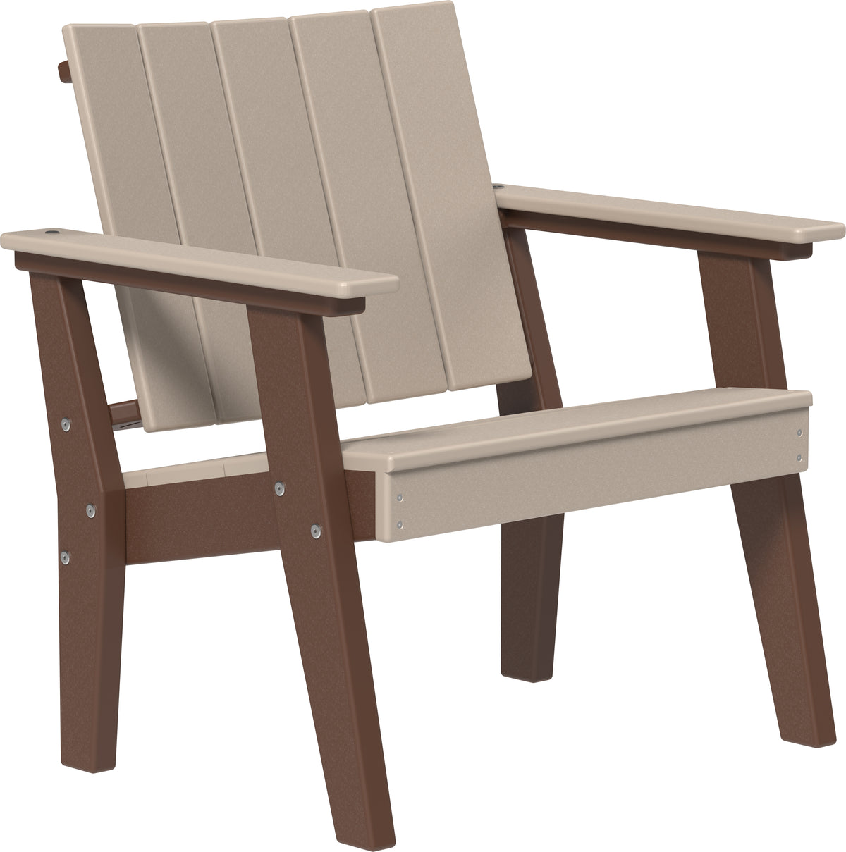 Urban Chat Chair Weatherwood & Chestnut Brown