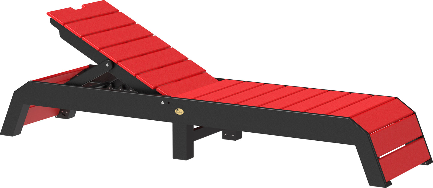 Urban Chaise Lounge Red & Black