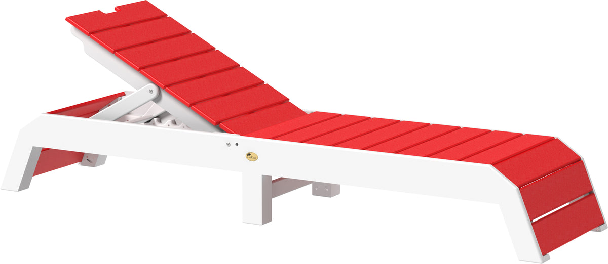 Urban Chaise Lounge Red & White