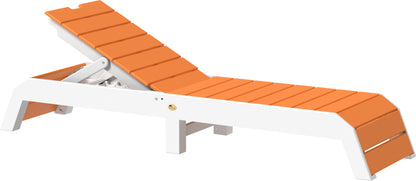 Urban Chaise Lounge Tangerine & White