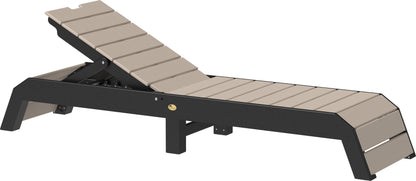 Urban Chaise Lounge Weatherwood & Black