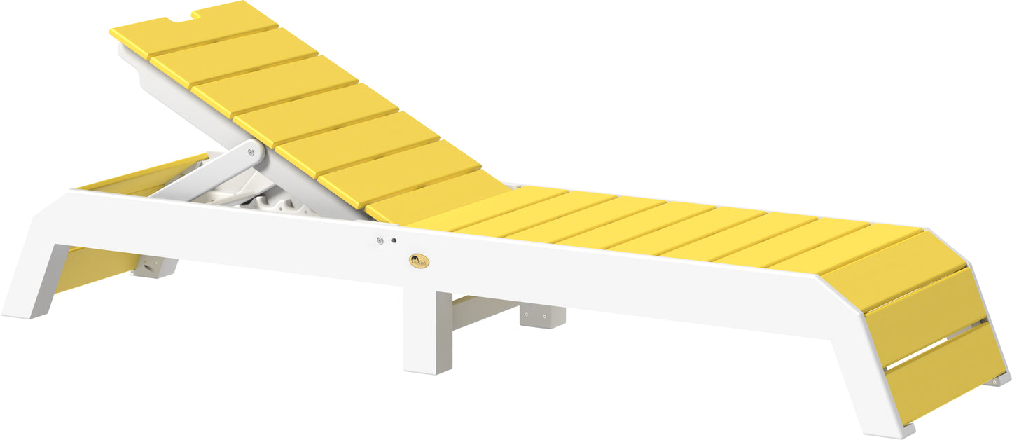 Urban Chaise Lounge Yellow & White