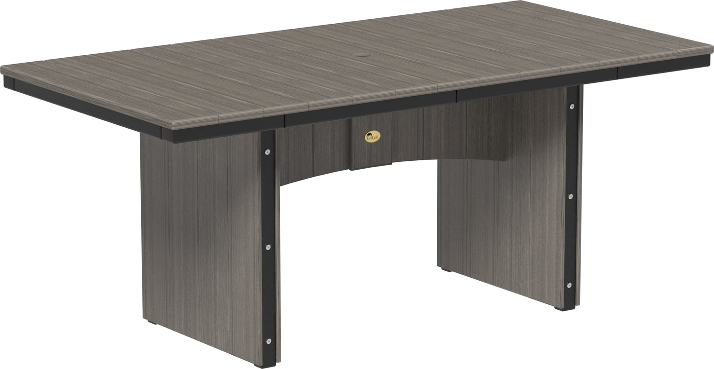 Urban Dining Table (3' x 6' Rectangular) Coastal Gray & Black / Dining Height