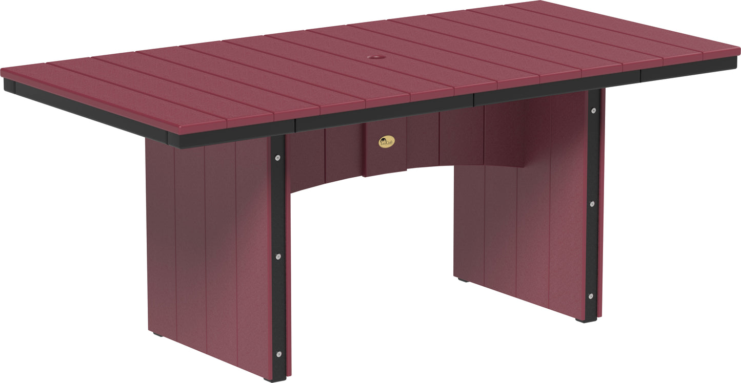 Urban Dining Table (3' x 6' Rectangular) Cherrywood & Black / Dining Height