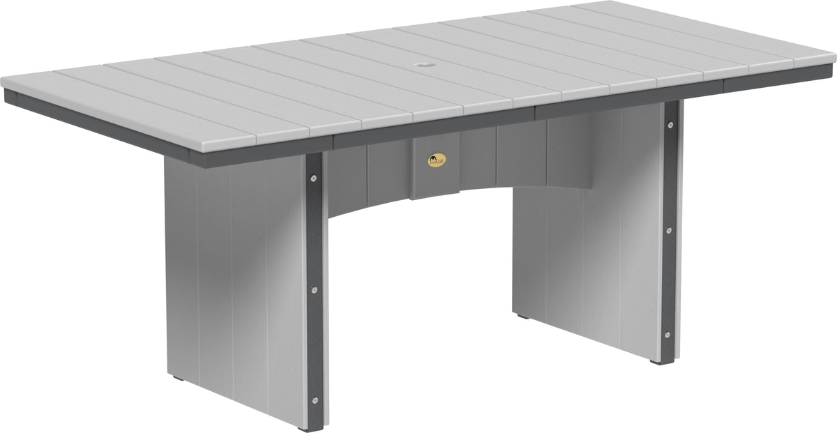 Urban Dining Table (3' x 6' Rectangular) Dove Gray & Slate / Dining Height