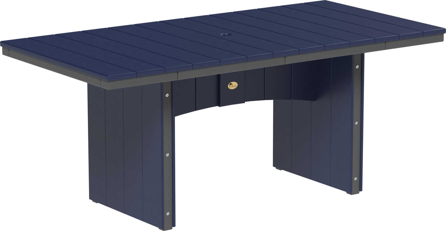 Urban Dining Table (3' x 6' Rectangular) Patriot Blue & Slate / Dining Height