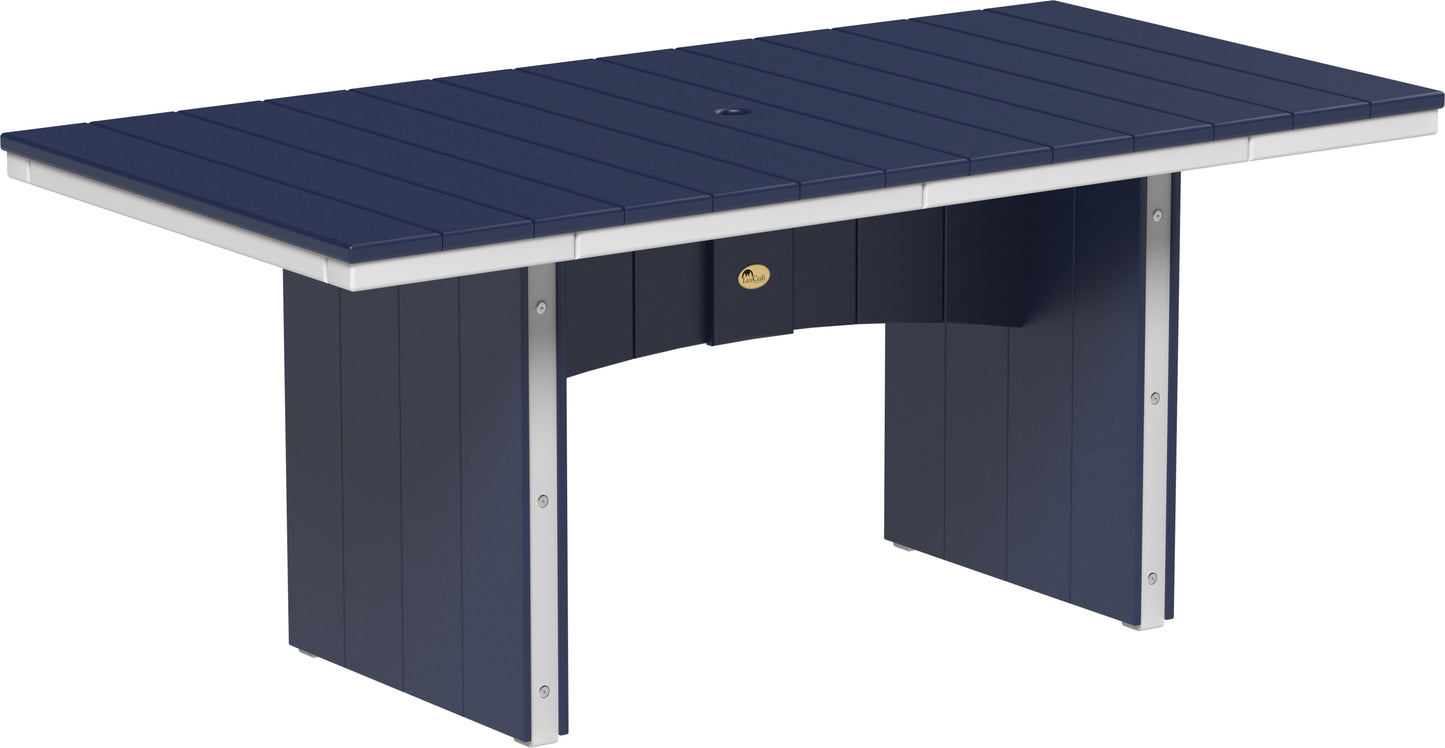 Urban Dining Table (3' x 6' Rectangular) Patriot Blue & White / Dining Height