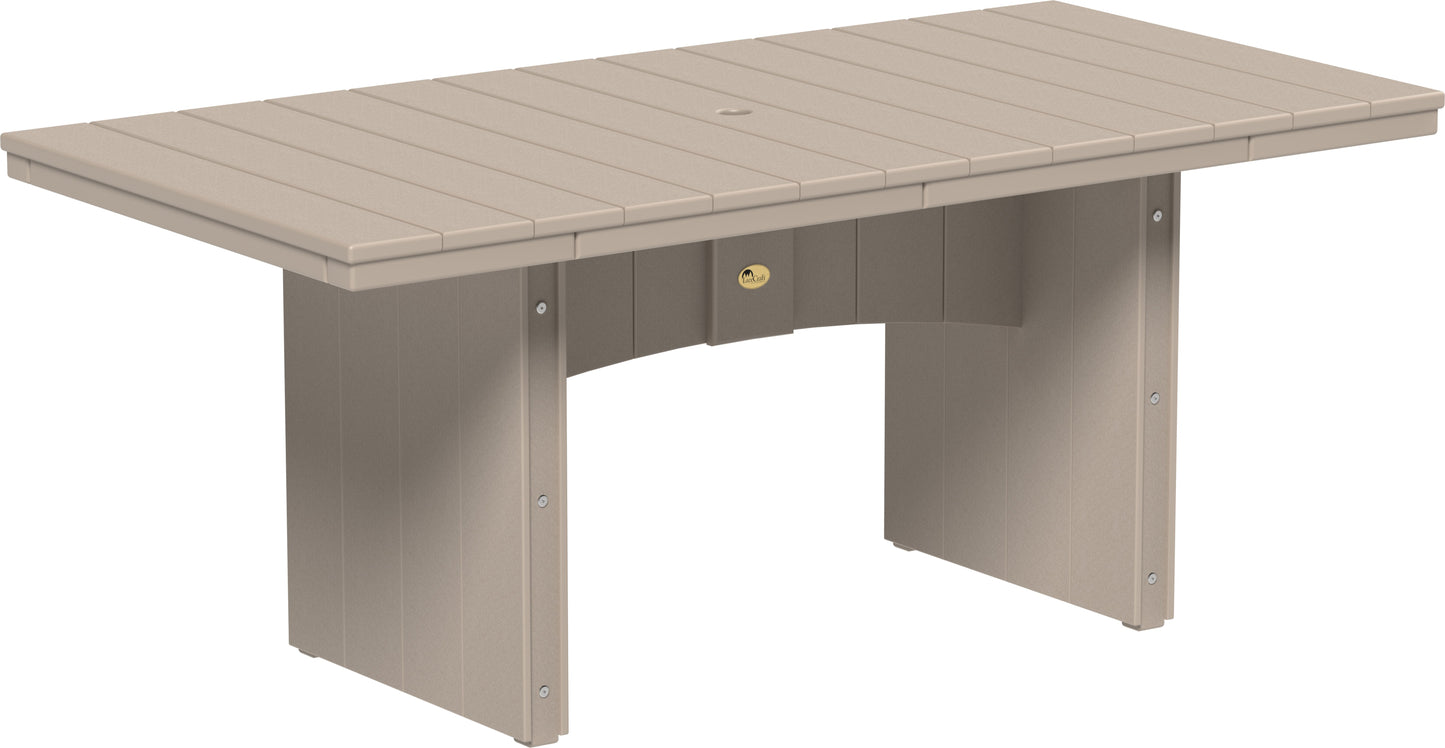 Urban Dining Table (3' x 6' Rectangular) Weatherwood / Dining Height