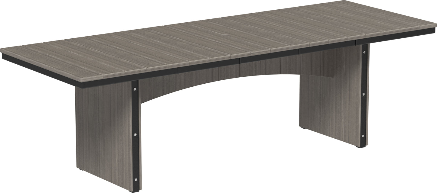 Urban Dining Table (3' x 8' Rectangular) Coastal Gray & Black / Dining Height