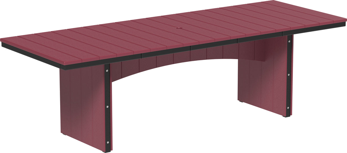 Urban Dining Table (3' x 8' Rectangular) Cherrywood & Black / Dining Height