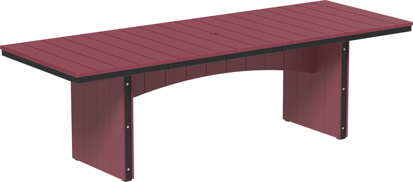 Urban Dining Table (3' x 8' Rectangular) Cherrywood & Black / Dining Height