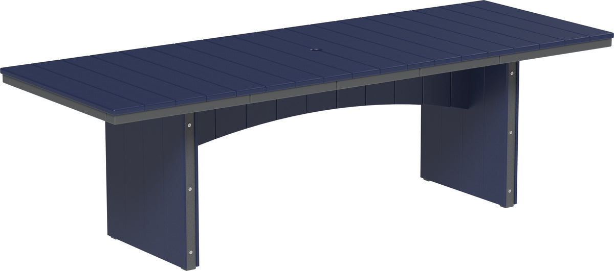 Urban Dining Table (3' x 8' Rectangular) Patriot Blue & Slate / Dining Height