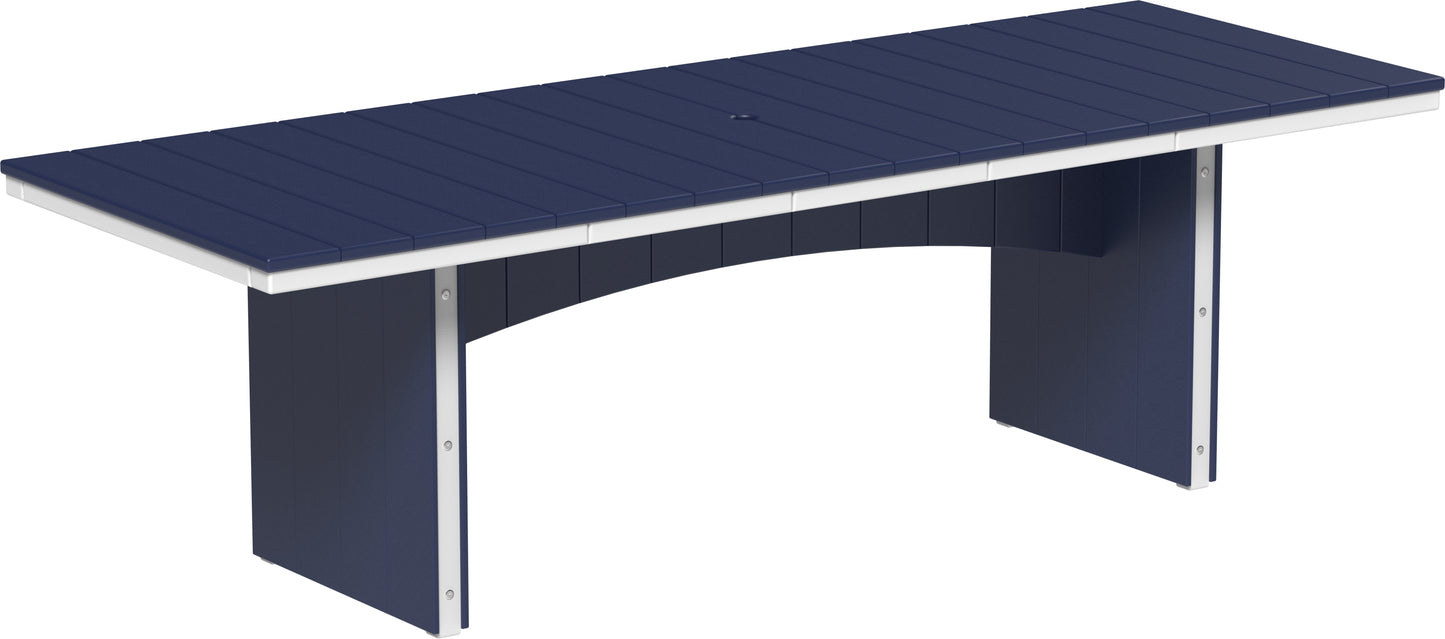 Urban Dining Table (3' x 8' Rectangular) Patriot Blue & White / Dining Height