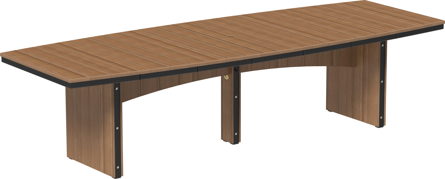 Urban Dining Table (4' x 10' Oval) Antique Mahogany & Black / Dining Height