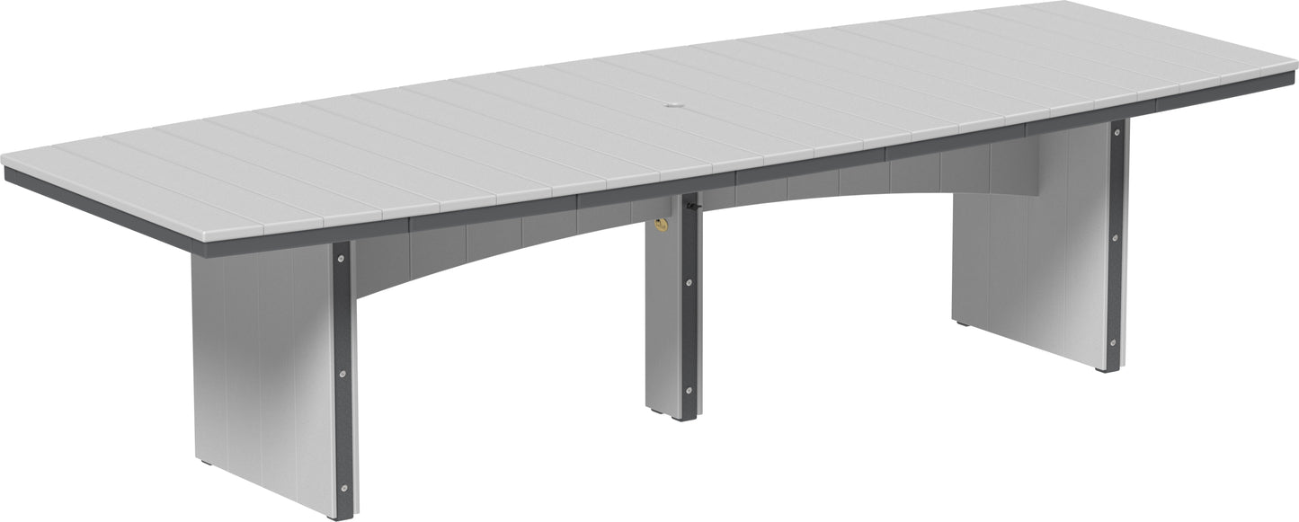 Urban Dining Table (4' x 10' Oval) Dove Gray & Slate / Dining Height