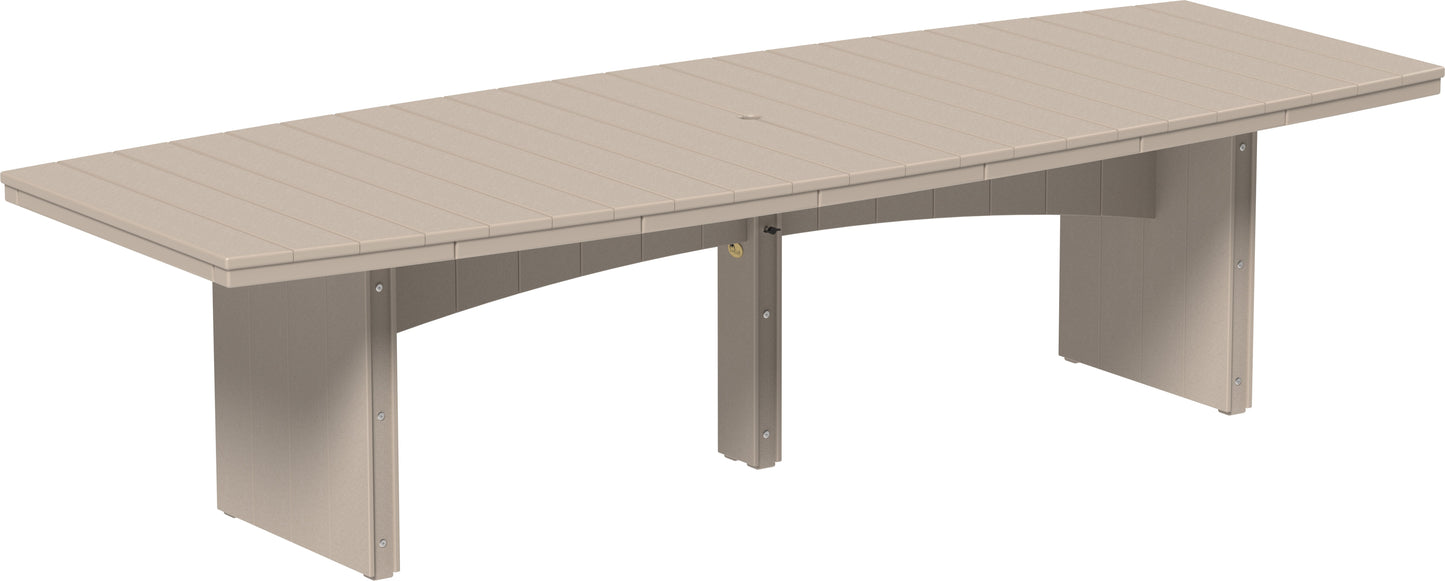 Urban Dining Table (4' x 10' Oval) Weatherwood / Dining Height