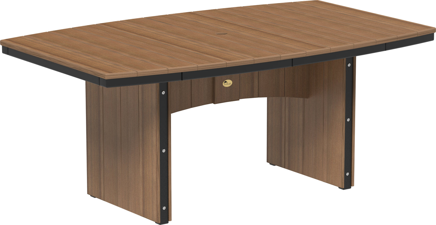 Urban Dining Table (4' x 6' Oval) Antique Mahogany & Black / Dining Height