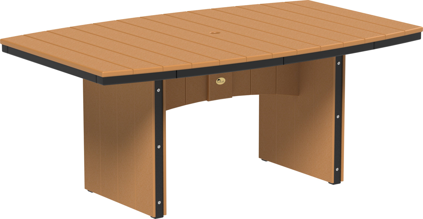 Urban Dining Table (4' x 6' Oval) Cedar & Black / Dining Height
