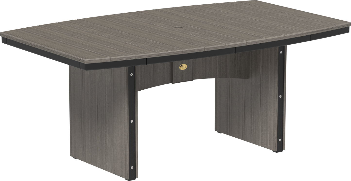 Urban Dining Table (4' x 6' Oval) Coastal Gray & Black / Dining Height