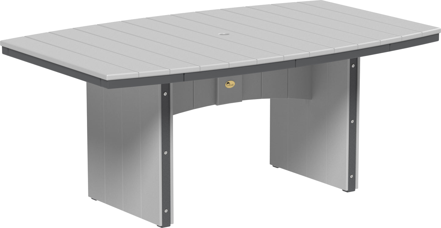 Urban Dining Table (4' x 6' Oval) Dove Gray & Slate / Dining Height