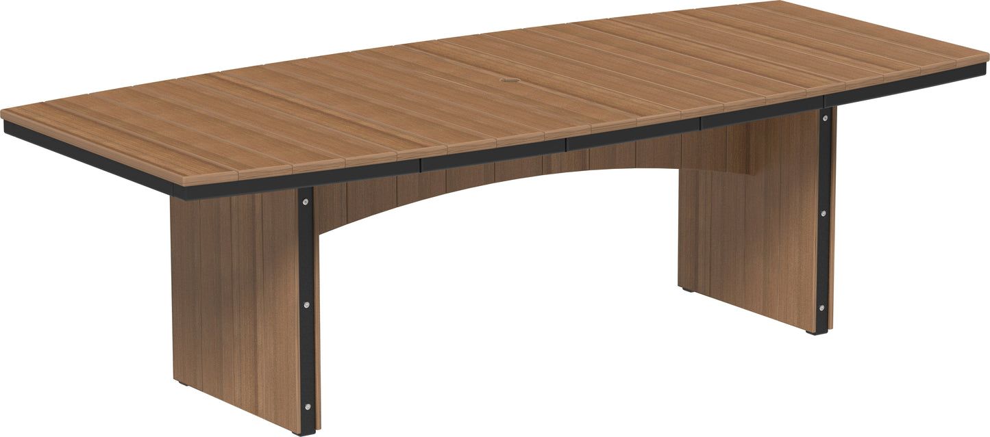 Urban Dining Table (4' x 8' Oval) Antique Mahogany & Black / Dining Height
