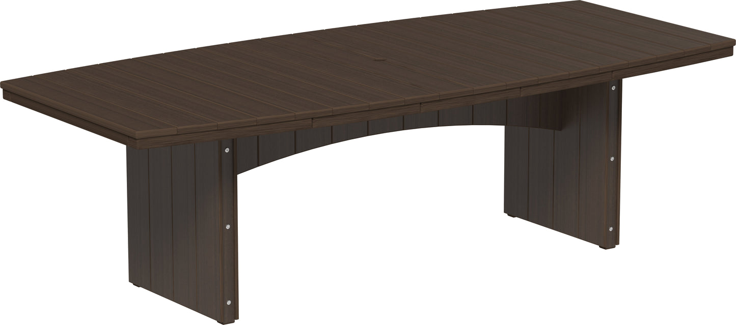 Urban Dining Table (4' x 8' Oval) Brazilian Walnut / Dining Height