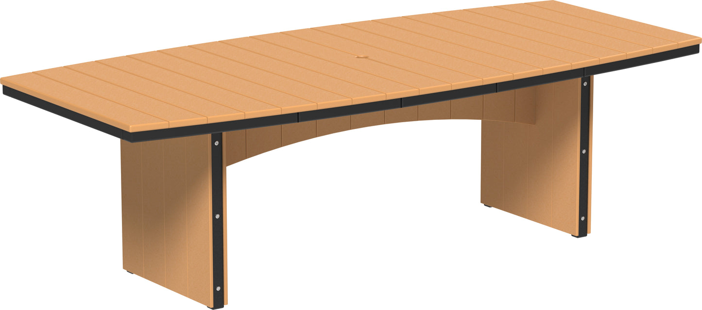 Urban Dining Table (4' x 8' Oval) Cedar & Black / Dining Height