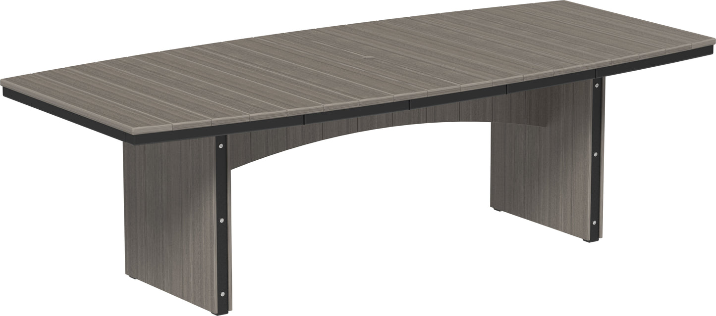 Urban Dining Table (4' x 8' Oval) Coastal Gray & Black / Dining Height
