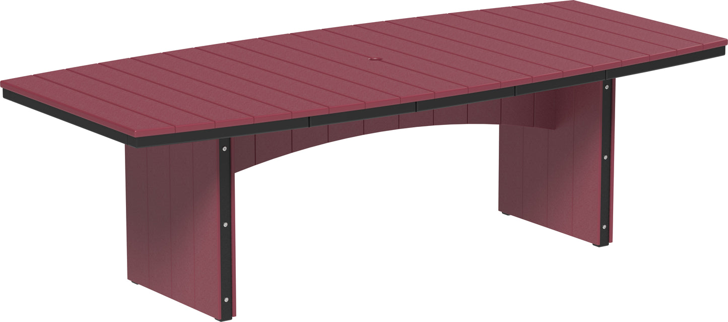 Urban Dining Table (4' x 8' Oval) Cherrywood & Black / Dining Height