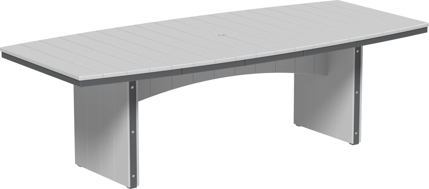 Urban Dining Table (4' x 8' Oval) Dove Gray & Slate / Dining Height