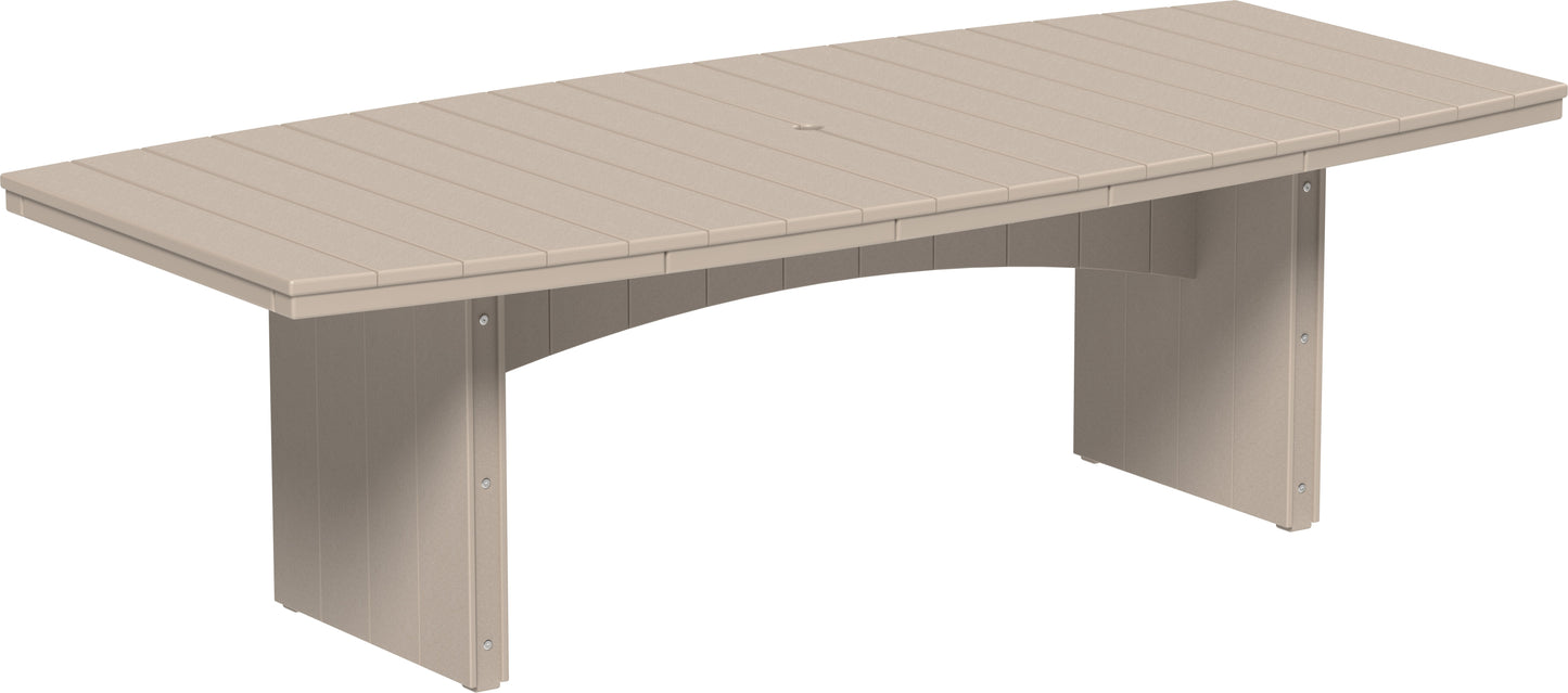 Urban Dining Table (4' x 8' Oval) Weatherwood / Dining Height
