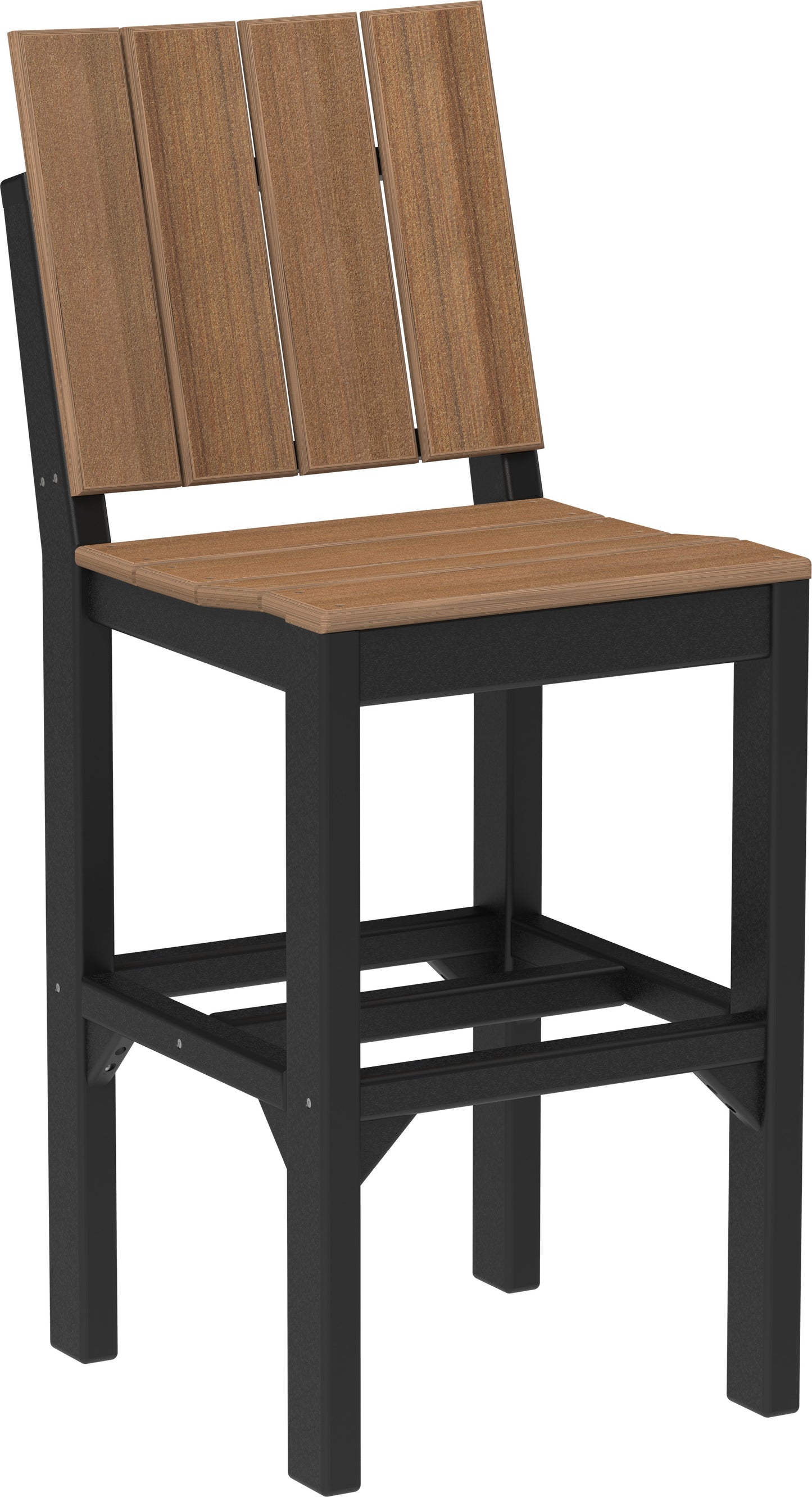 Urban Side Chair Antique Mahogany & Black / Bar Height