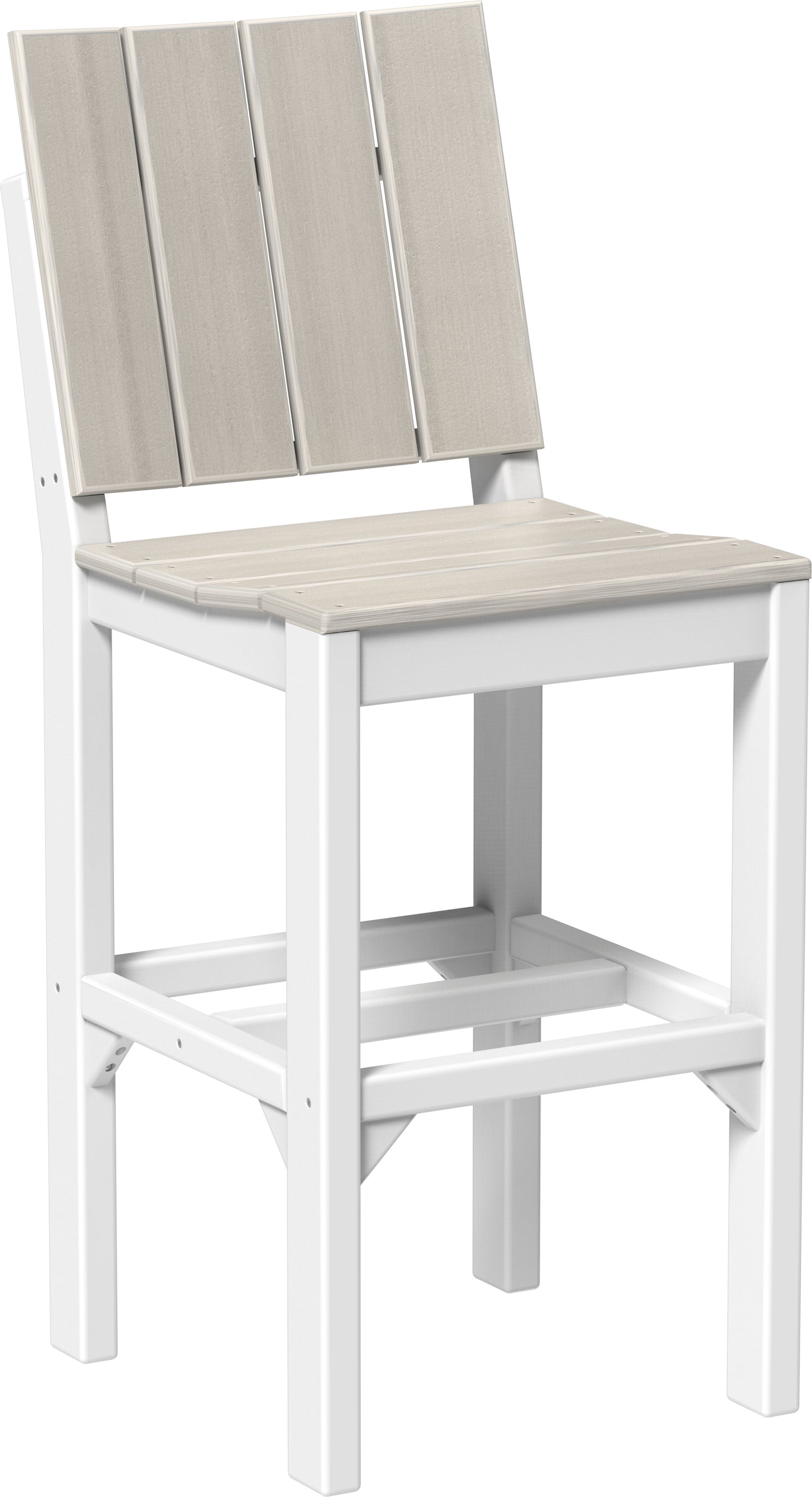 Urban Side Chair Birch & White / Bar Height