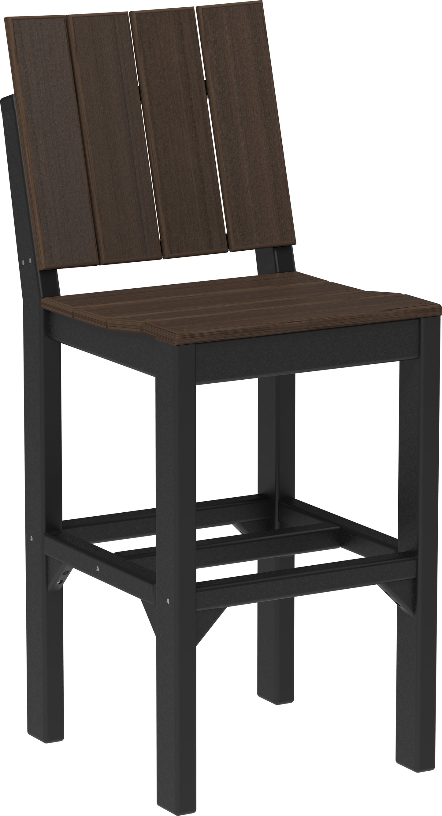 Urban Side Chair Brazilian Walnut & Black / Bar Height