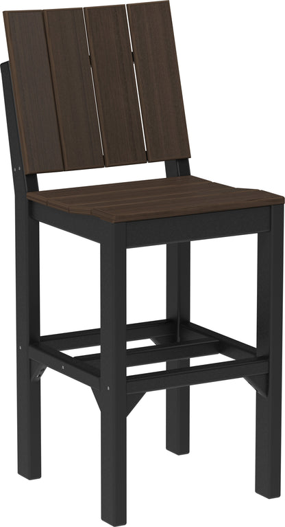 Urban Side Chair Brazilian Walnut & Black / Bar Height