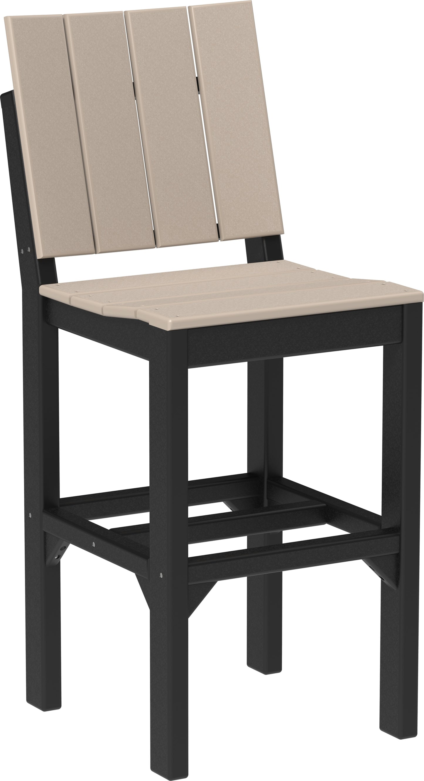 Urban Side Chair Weatherwood & Black / Bar Height