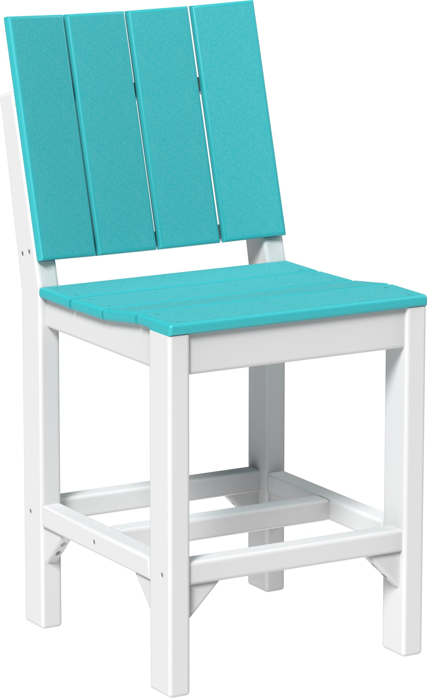 Urban Side Chair Aruba Blue & White / Counter Height