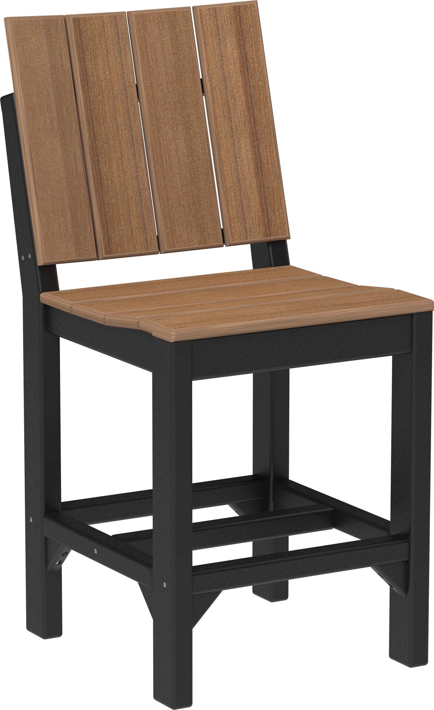 Urban Side Chair Antique Mahogany & Black / Counter Height